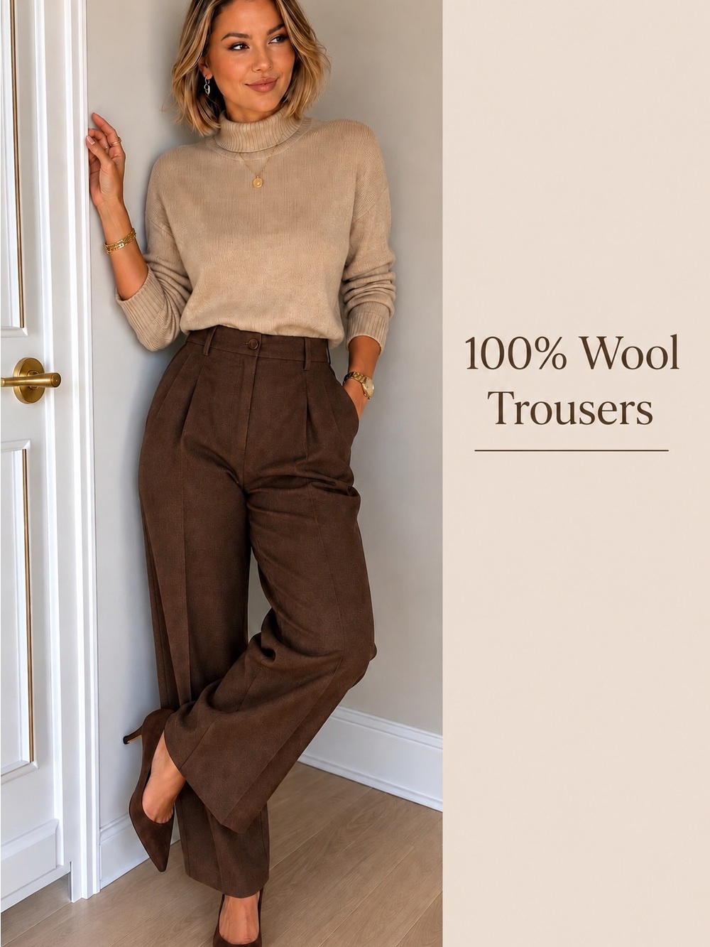 Pants Giorgio Sant'Angelo Vintage Tailored Trousers – Chocolate Brown